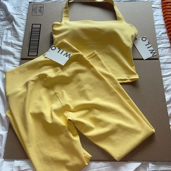 WILO Yellow Women's Activewear Set - Picture 2 of 6